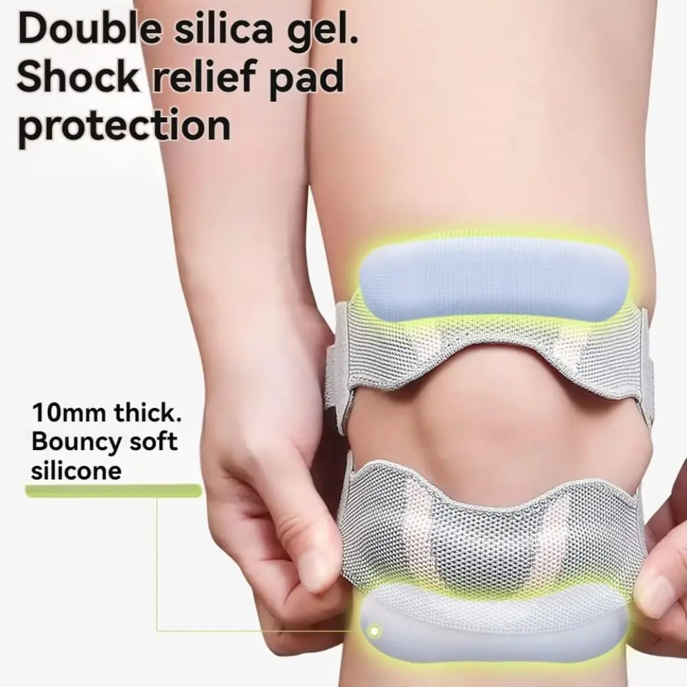1PC Adjustable Sports Knee Braces Double Straps Breathable Knee Support Strap Patellar Tendon Stabilizer Band for Knee Pain