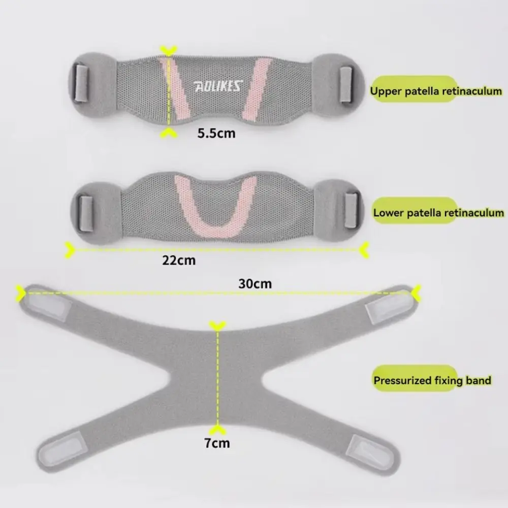 1PC Adjustable Sports Knee Braces Double Straps Breathable Knee Support Strap Patellar Tendon Stabilizer Band for Knee Pain