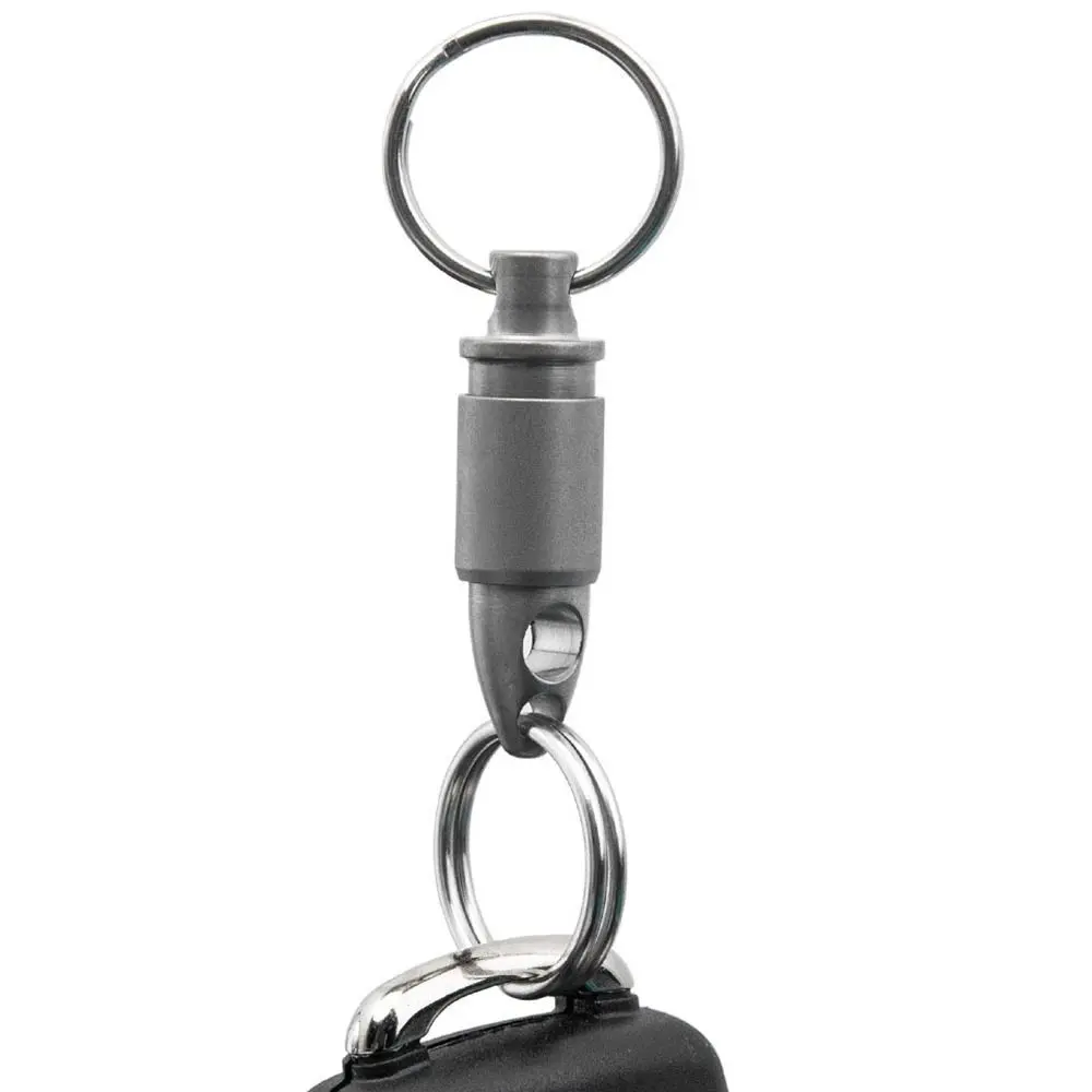 Portable Titanium Alloy Ultralight EDC Keychain Accessories Car Key Ring Outdoor Small Tool 360° Rotatable Keyring Outdoor Tools