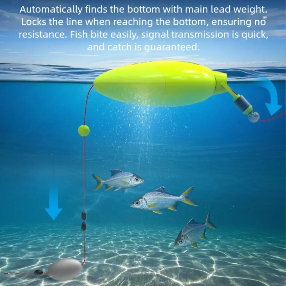 Touch Line Automatic Bottom Finding Float Highly Sensitive Eye-Catching Design Highly Sensitive Float Float Line Set