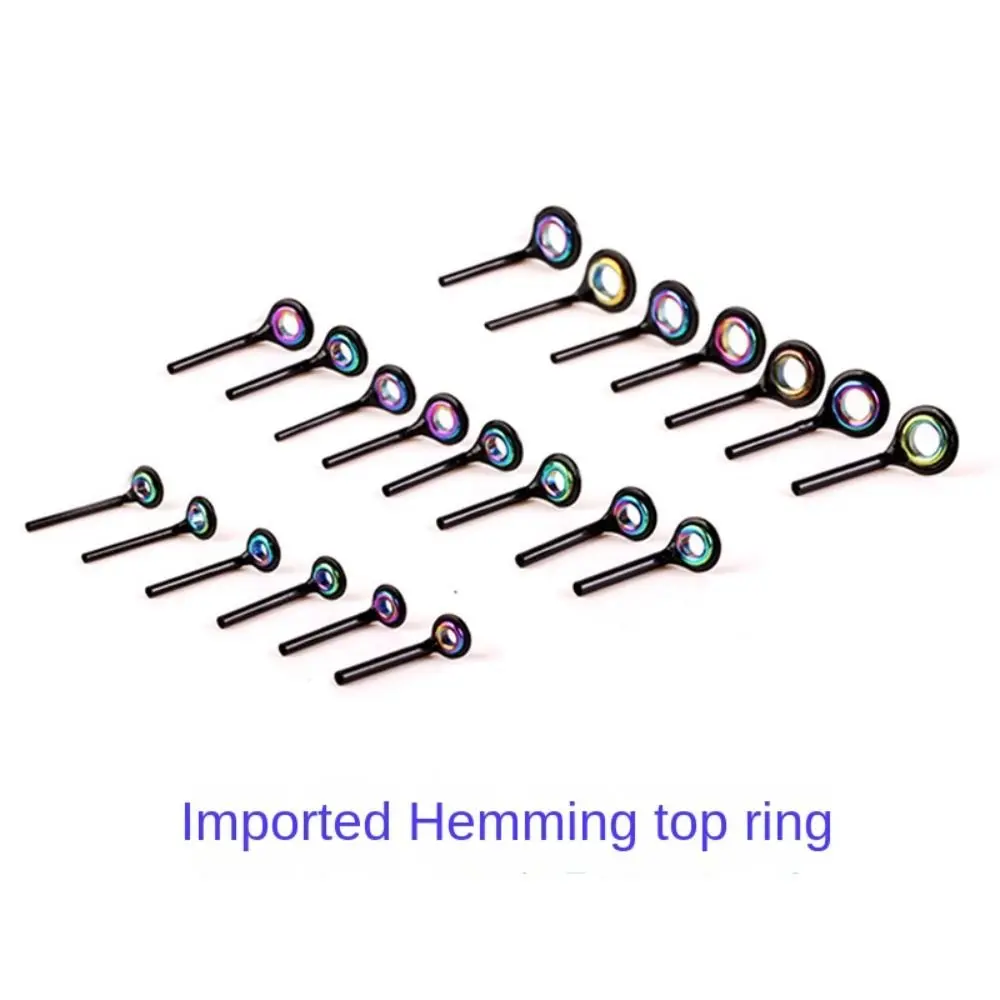 5PCS 0.7/0.8/0.9/1.0/1.1/1.2/1.3/1.4/1.5/1.6mm Stainless Steel Fishing Rod Guide Ring Rock/Sea Fishing Rods Repair Accessories