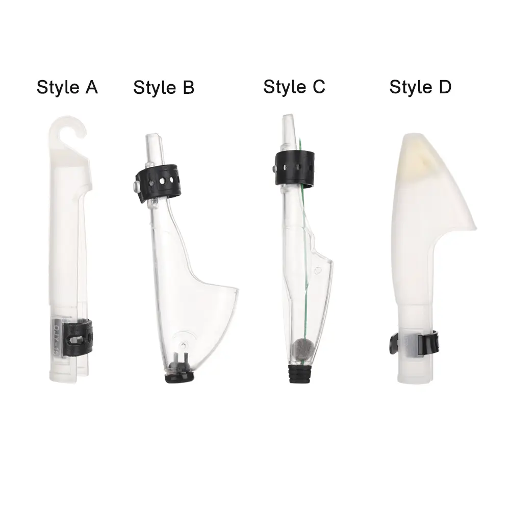 4 Style Durable Transparent Plastic Fish Rod Cap Pole Protection Caps Fish Rod Hat Protectors Fishing Rod Guides Accessories