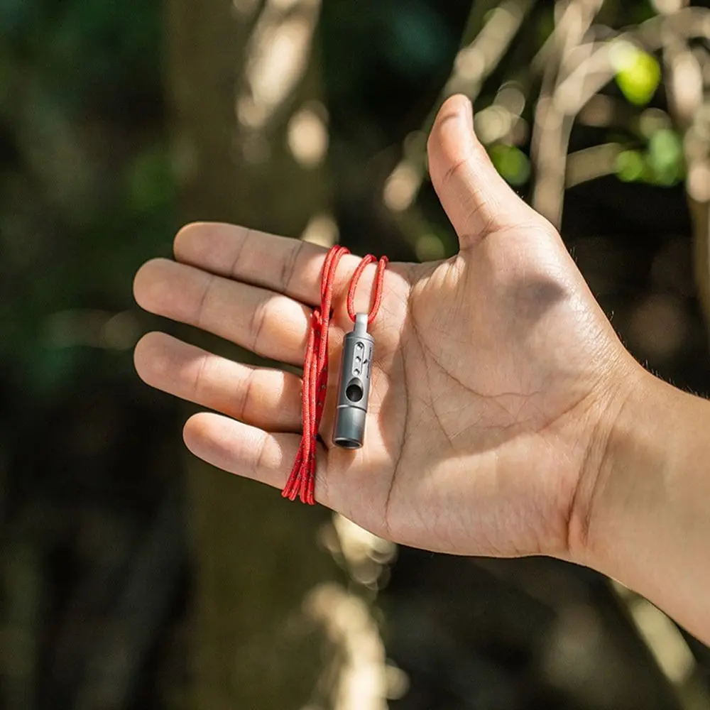 New Portable Loud Lightweight Whistle Multistyles Mini Camping Hiking Whistle Waterproof Titanium Whistle Outdoor EDC Tool