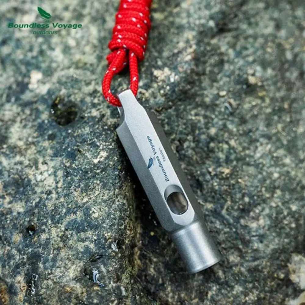New Portable Loud Lightweight Whistle Multistyles Mini Camping Hiking Whistle Waterproof Titanium Whistle Outdoor EDC Tool