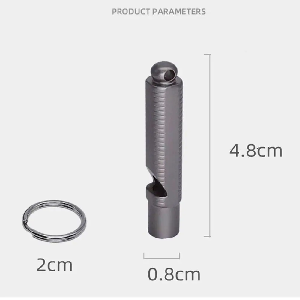 New Portable Loud Lightweight Whistle Multistyles Mini Camping Hiking Whistle Waterproof Titanium Whistle Outdoor EDC Tool