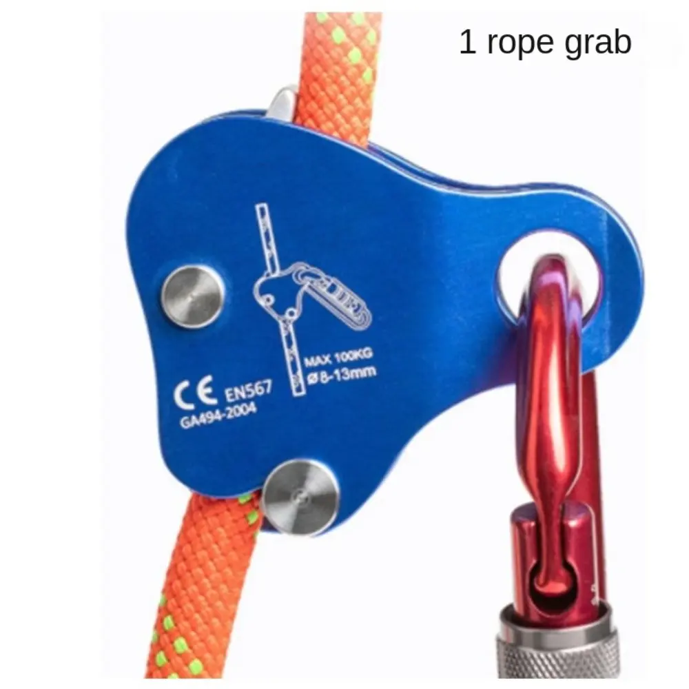8-13mm Rope Rock Climbing Ascender Self-Lock Arborist Climbing Rope Protection Device Anti-Fall Rigging Rope Gripper Protector