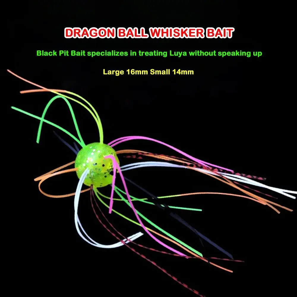 10PCS Hot Ball Fishing Sea Urchin Soft Bait Rubber 14mm 16mm Silicone Worm Lure Silicone Worm Handmade Dice BFS Fishing Lure