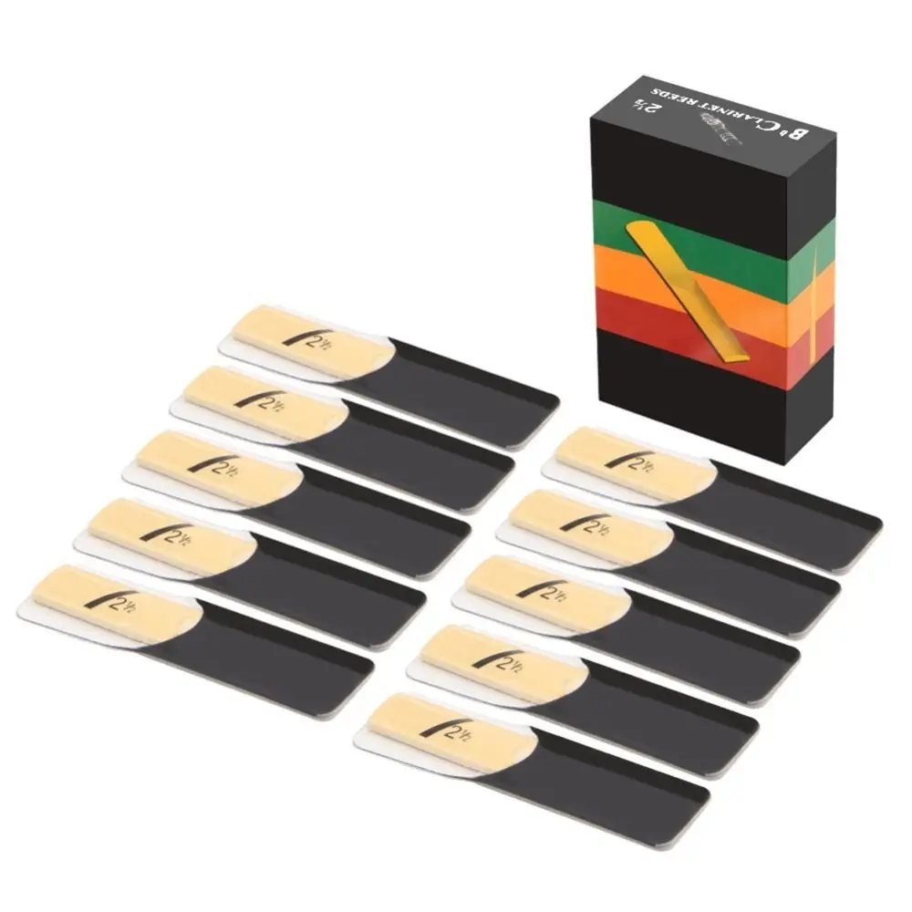 New 10Pcs Saxophone Whistle 1.5/2.0/2.5/3.0/3.5/4.0 Reed Clarinet Reed Alto Bb Bb Tone Clarinet Wind Instrument Accessories