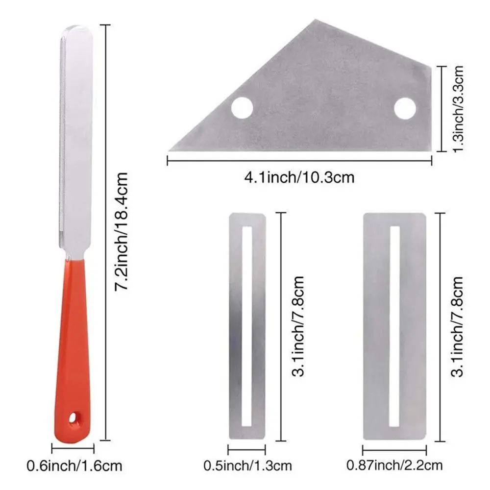 Guitar Maintenance Tool Kit Fingerboard Luthier Fret Crowning File Leveling Beam Sanding Leveler for Guitar Bass Mandolin Banjo