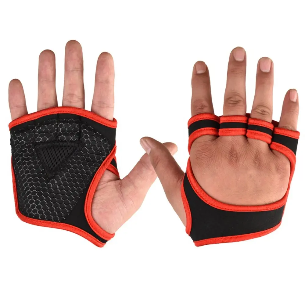 Gym Gloves Fitness Weight Lifting Gloves Men Women Body Building Non-Slip Half Finger Gloves Wrist Support Weightlifting Supply