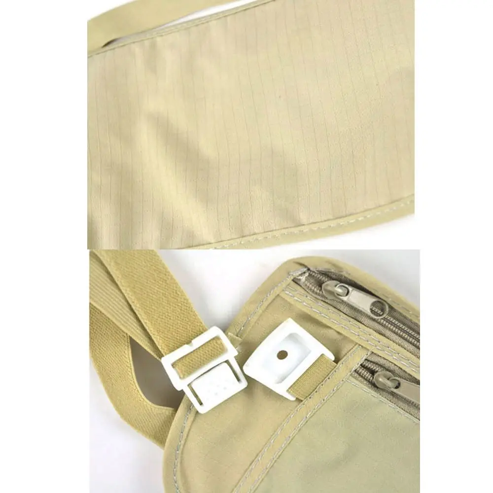 Nylon Waist Bags Travel Pouch Hidden Wallet Passport Money Waist Belt Bag Slim Secret Security Useful Travel Bags Chest Packs