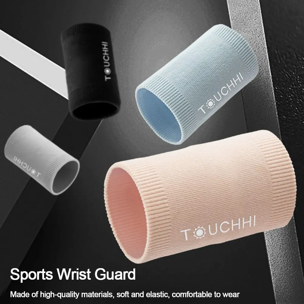 1 Pair Wrist Support Knitting Wrist Protection Compression Band Breathable Sports Workout Exercise Gym Outdoor Wristbands Bracer