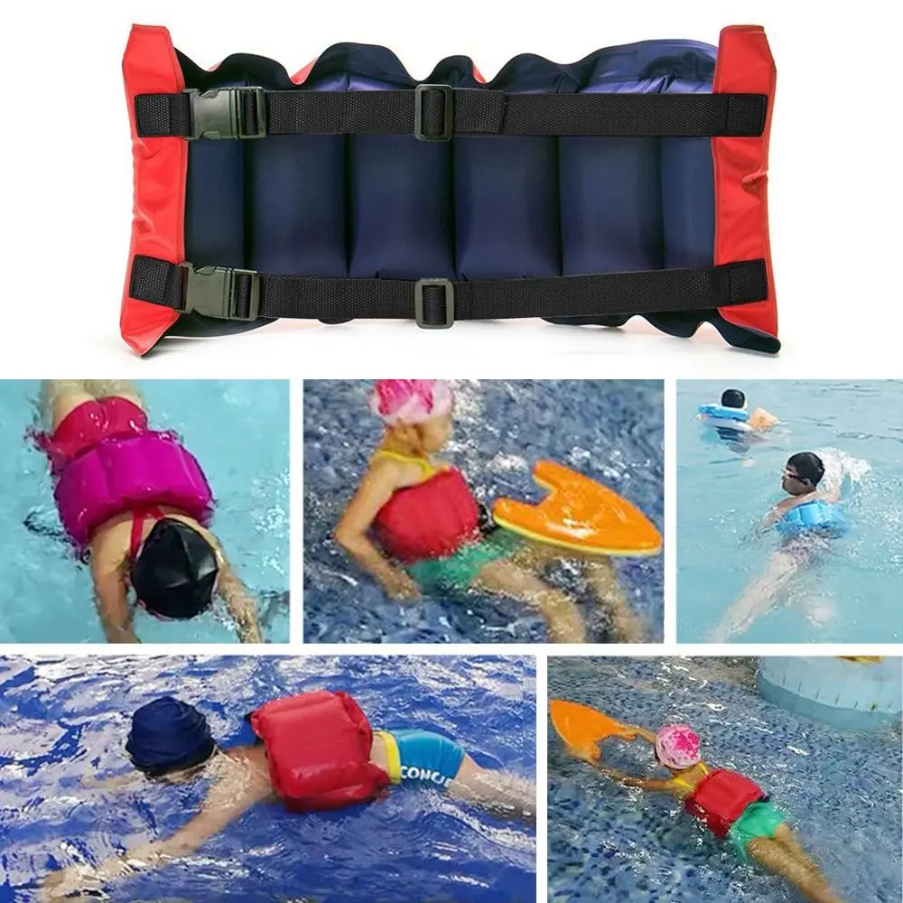 Summer Thickened Inflatable Swim Belt Adjustable Float Swimming Training Waist Belt Protable Water Play Pool Floating Belt