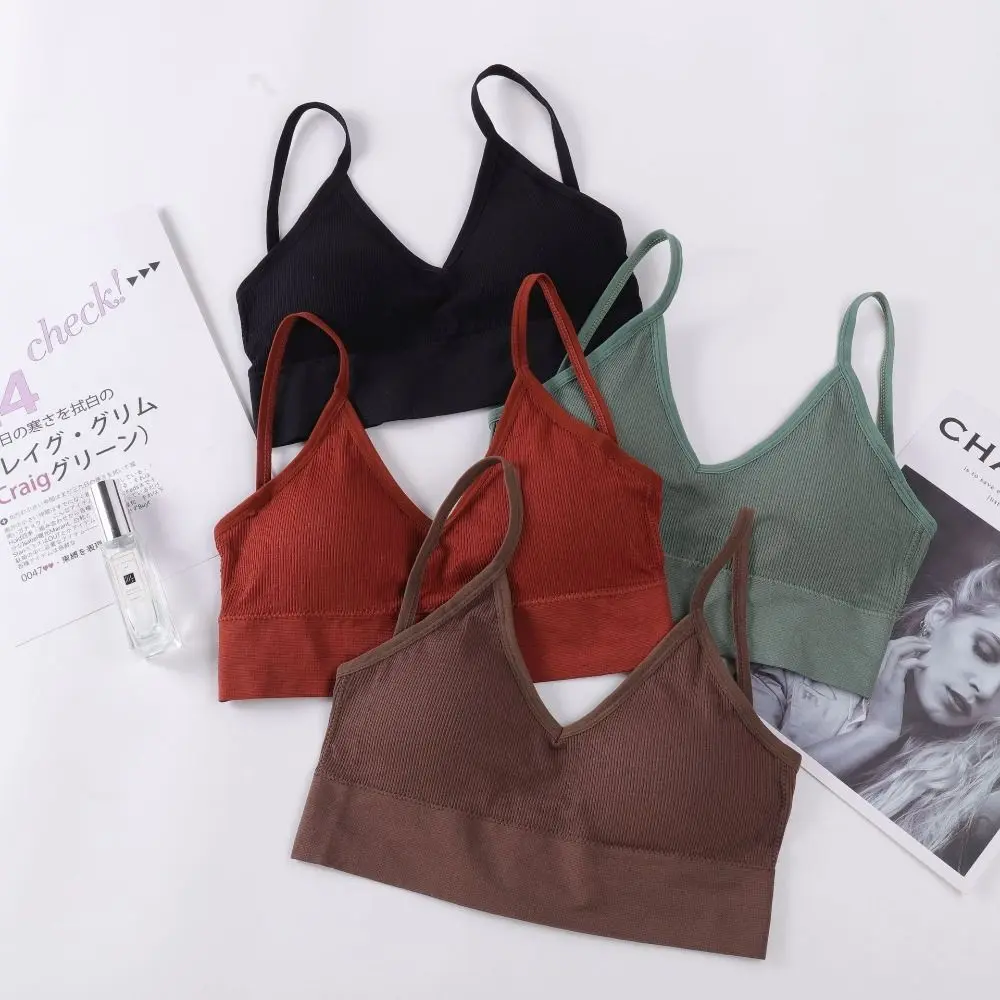 Sexy Nylon Thin Strapes Sports Bra Fitness Sport Brassiere Tops Gym Bra Backless Push Up Bras Running Women Sports Bra Women Bra