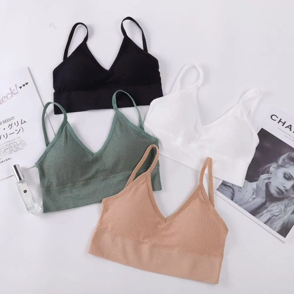 Sexy Nylon Thin Strapes Sports Bra Fitness Sport Brassiere Tops Gym Bra Backless Push Up Bras Running Women Sports Bra Women Bra