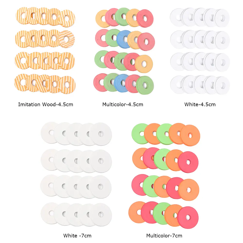 20Pcs EVA Foam Spools Portable Winding Line Carp Lure Board Fish Tool Bobbin Tackle Outdoor Fishing Accessories 4.5/7cm