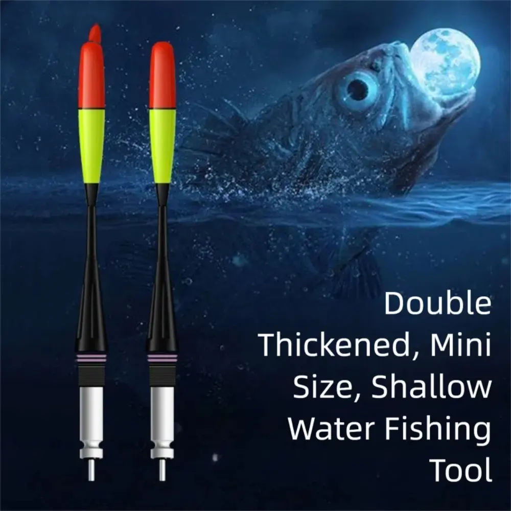 2PCS Bright Light Luminous LED Smart Float Ultra Sensitive Super Bright Luminous Float Top Mount Fishing Buoy Night Fishing Tool
