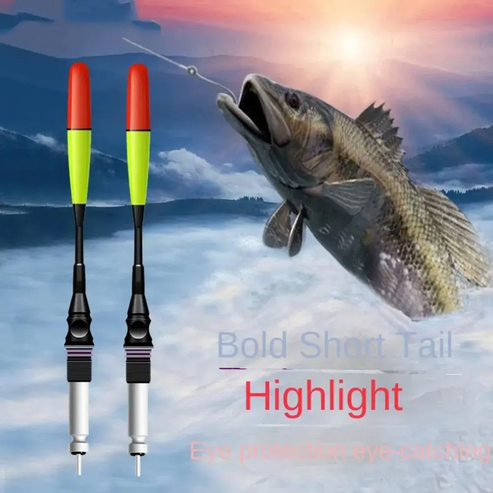 2PCS Bright Light Luminous LED Smart Float Ultra Sensitive Super Bright Luminous Float Top Mount Fishing Buoy Night Fishing Tool