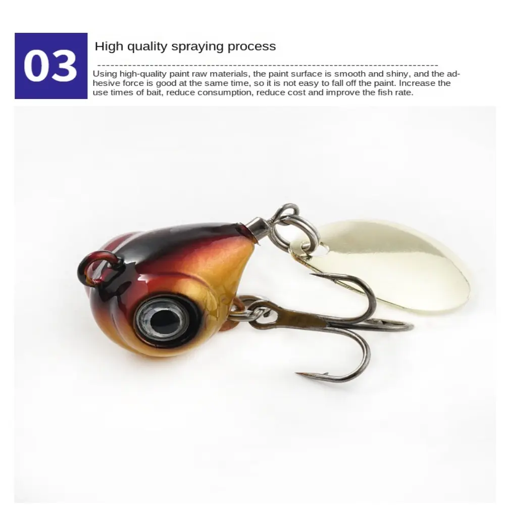 New Arrival Metal Mini VIBE With Spoon Fishing Lure 5g 10g Fishing Tackle Pin Crankbait Vibration Spinner Sinking Fishing Bait