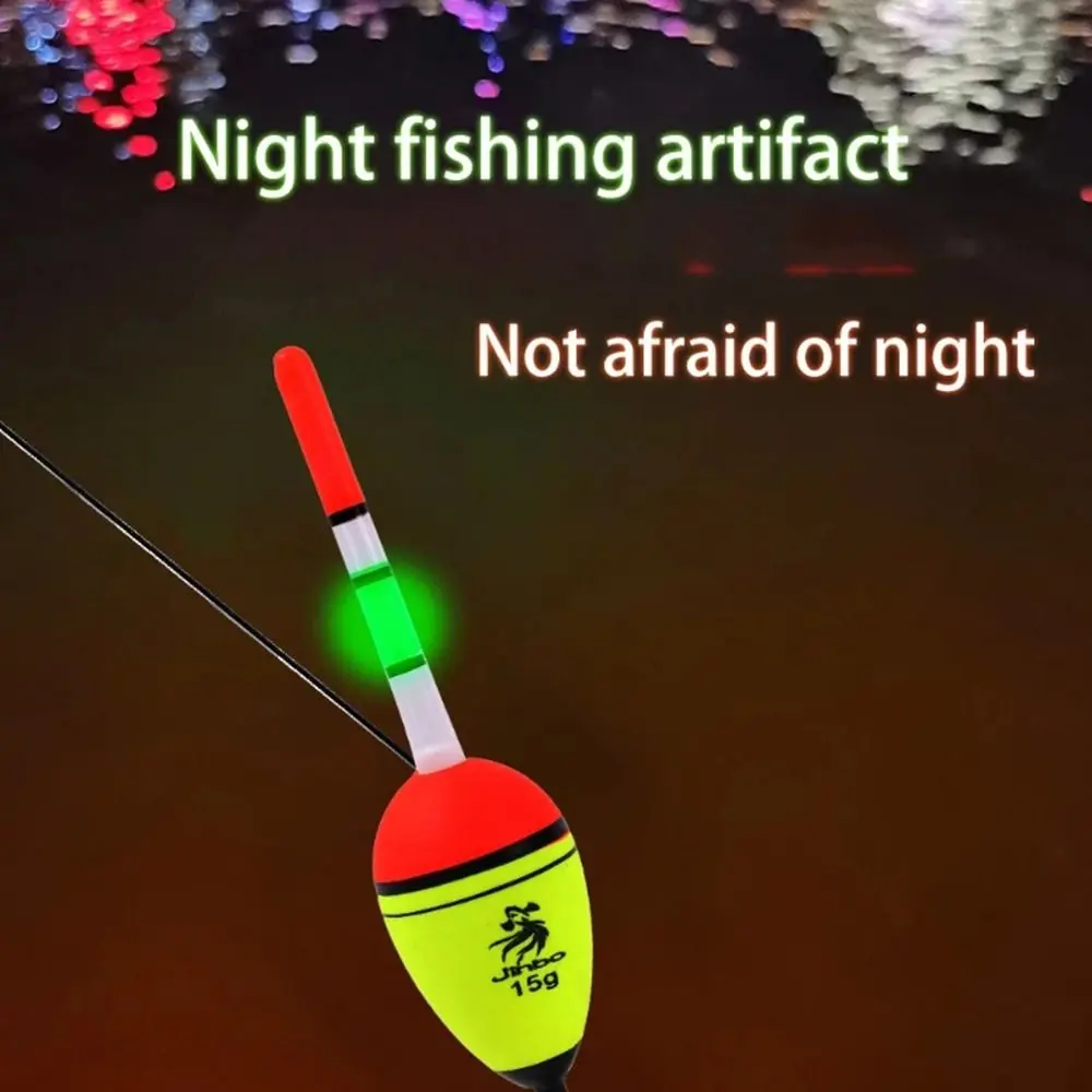 1PC 10g-100g EVA Luminous Fishing Float Long Vertical Night Lighting Fishing Floats Bobber Long Casting Fishing Striking Floats