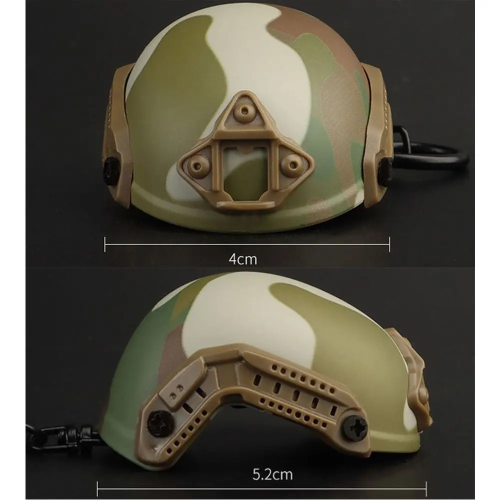 1PC Creative Helmet Model Keychain Key Ring Mini Portable Bottle Opener Keychain Backpack Charm Fan Accessories Gift