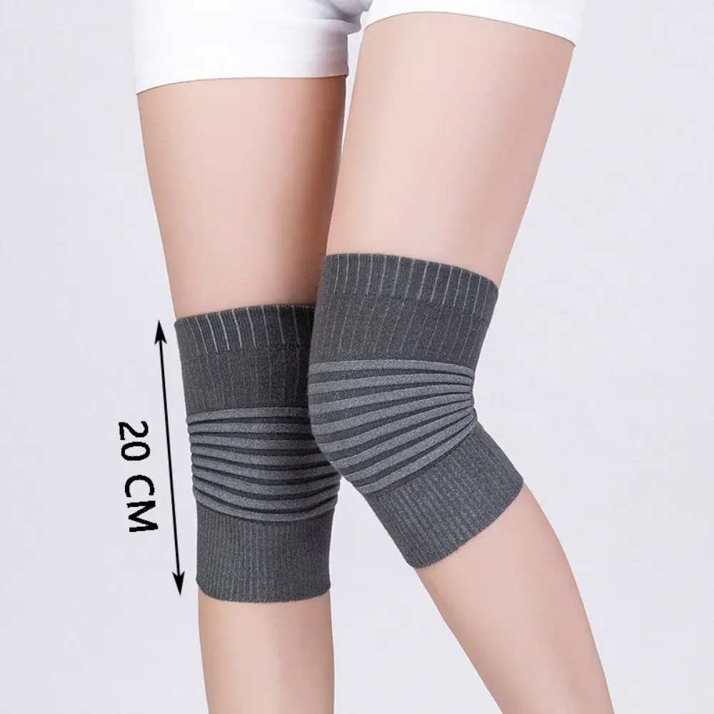 New Cotton Sports Knee Pads Nude Black Grey Elastic Compression Knee Brace Compression Stripe Knee Pads for Men Women