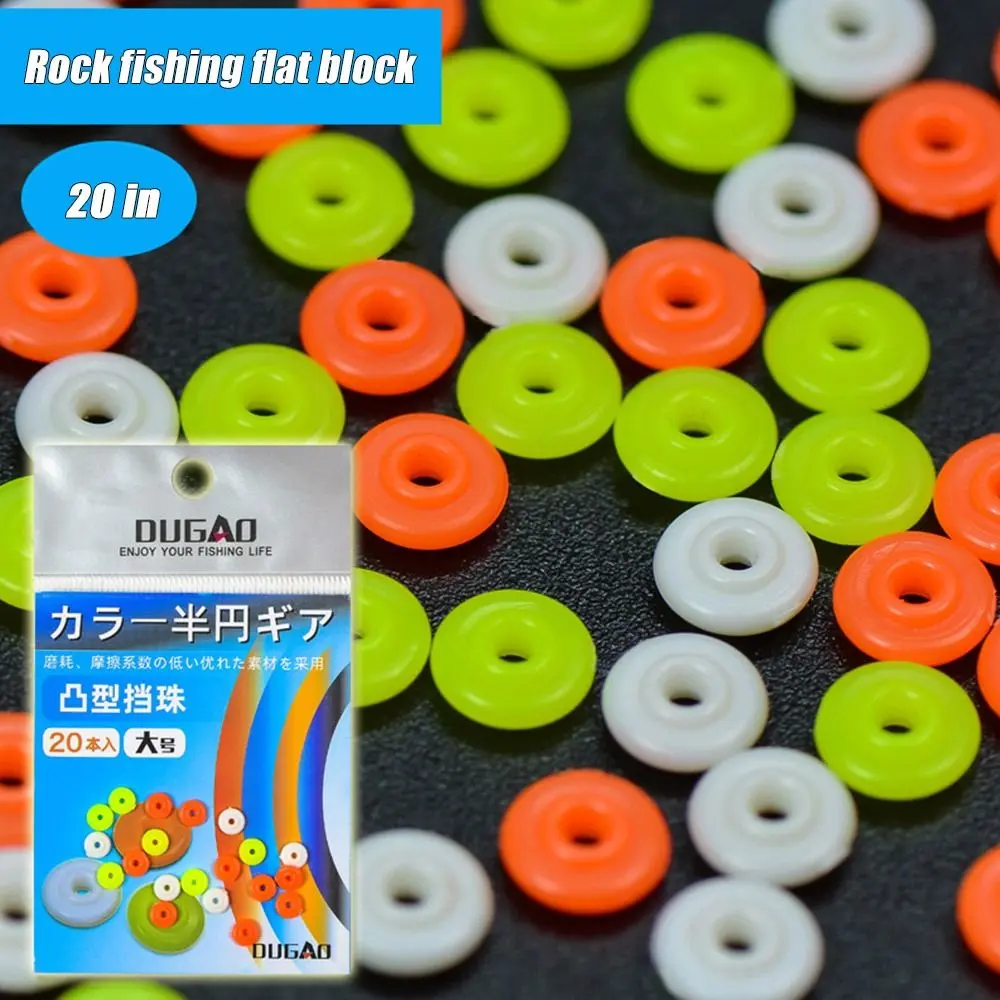 100PCS Sea Rock Fishing Float Half Round Stopper Beads 3/4mm Red Floating Fishing Tackle Fishing Accessories Fishing Tools