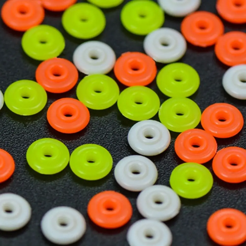 100PCS Sea Rock Fishing Float Half Round Stopper Beads 3/4mm Red Floating Fishing Tackle Fishing Accessories Fishing Tools