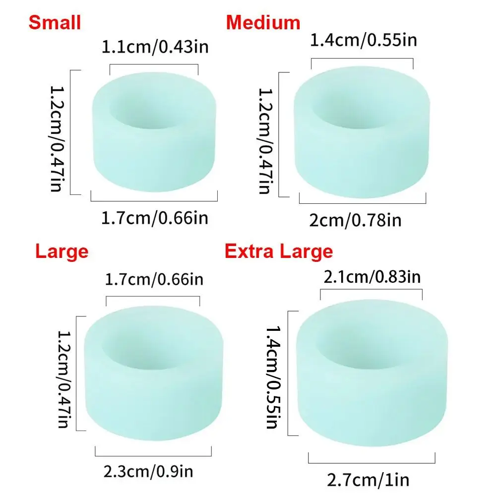 10Pcs Luminous Fishing Rod Anti-skid Circle Silicone Handle Wrapping Belt Rod Stop Ring Absorbing Sweat Belt Anti-Slip Tape