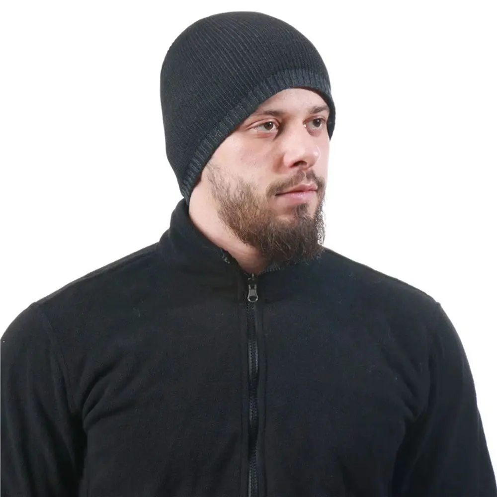 Men/Women Winter Warm Knitted Beanies Outdoor Sports Windproof Hedging Caps Comforable Soft Casual Cap Hiking Cycling Beanies