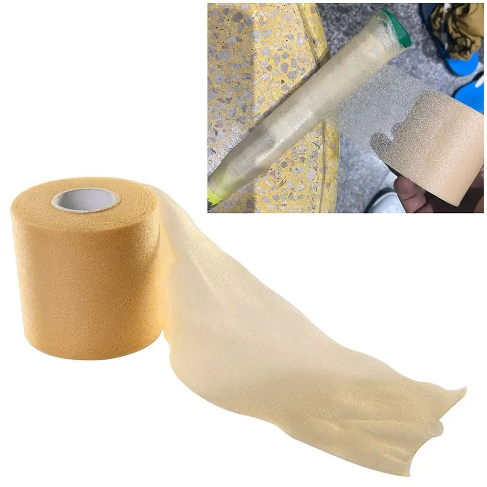 1 Roll Badminton Racket Grips Tape PU Foam Bandage Elbow Pads Badminton Racket Overgrip Shock-absorbing Sweat-absorbing Tape