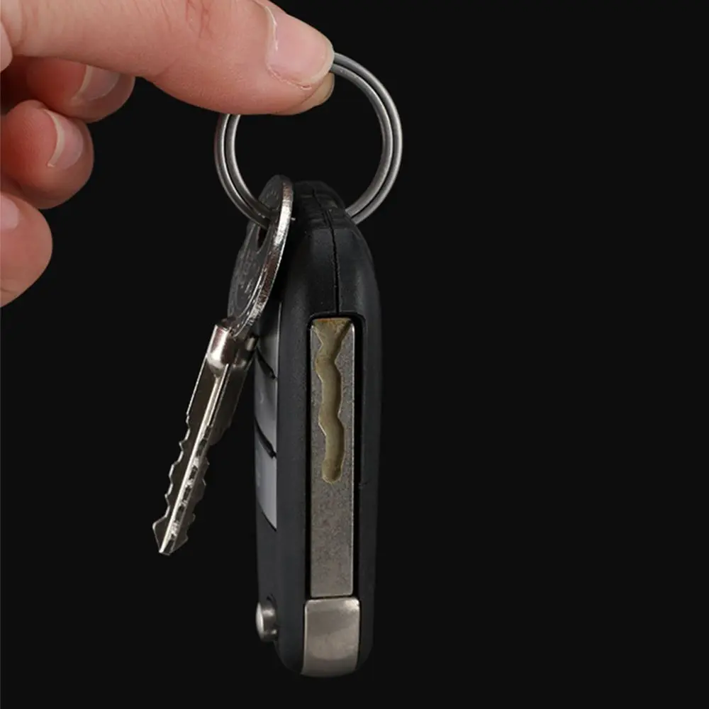 DIY Car Keychain Pendant Rings for Male Gift Durable Titanium Alloy Key Rings Super Lightweight Keychains Outdoor Buckle Rings