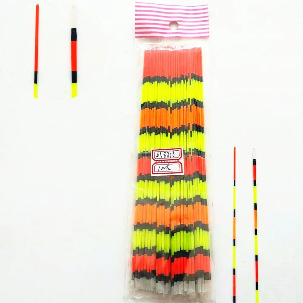 10PCS Drift Tail Fishing Float Top DIY Bold Tails Floats Buoy Tackle Accessory Eye Catching Fishing Float Top Night Fishing Tool