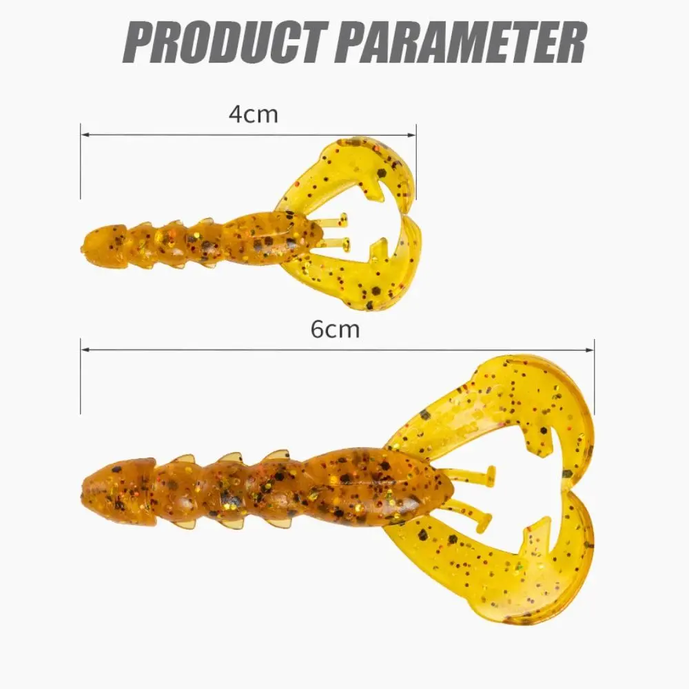 15PCS Soft Bait for Fishing Wobblers Mini Ocean Rock Fishing Soft Lures Rubber Soft Baits 4cm/6cm Soft Worm Artificial Baits