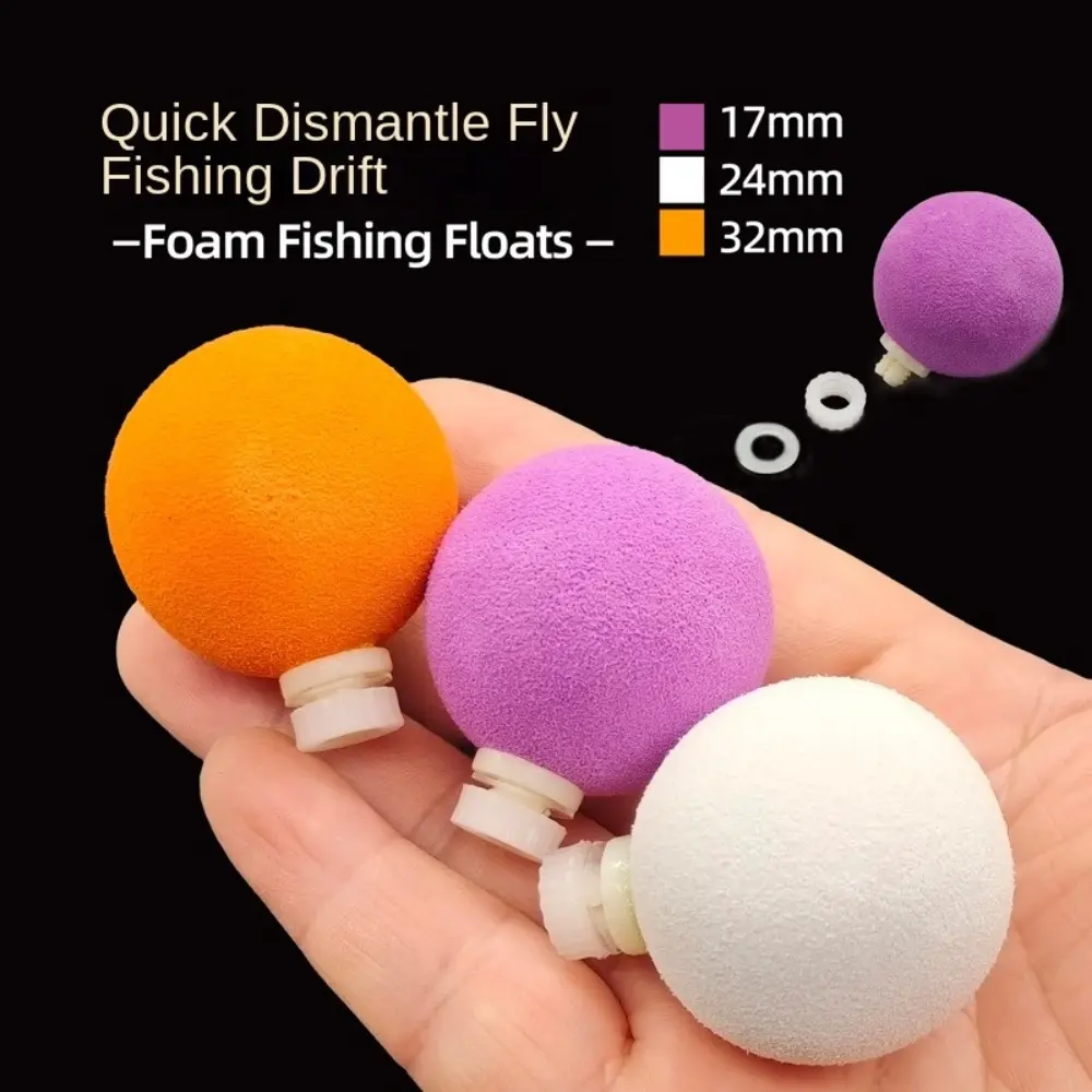 3PCS 1.8g 4.8g 10g Strike Fly Fishing Float EVA Floats Ball Trout Casting Fishing Floating Fishing Drift Buoy Float Indicators