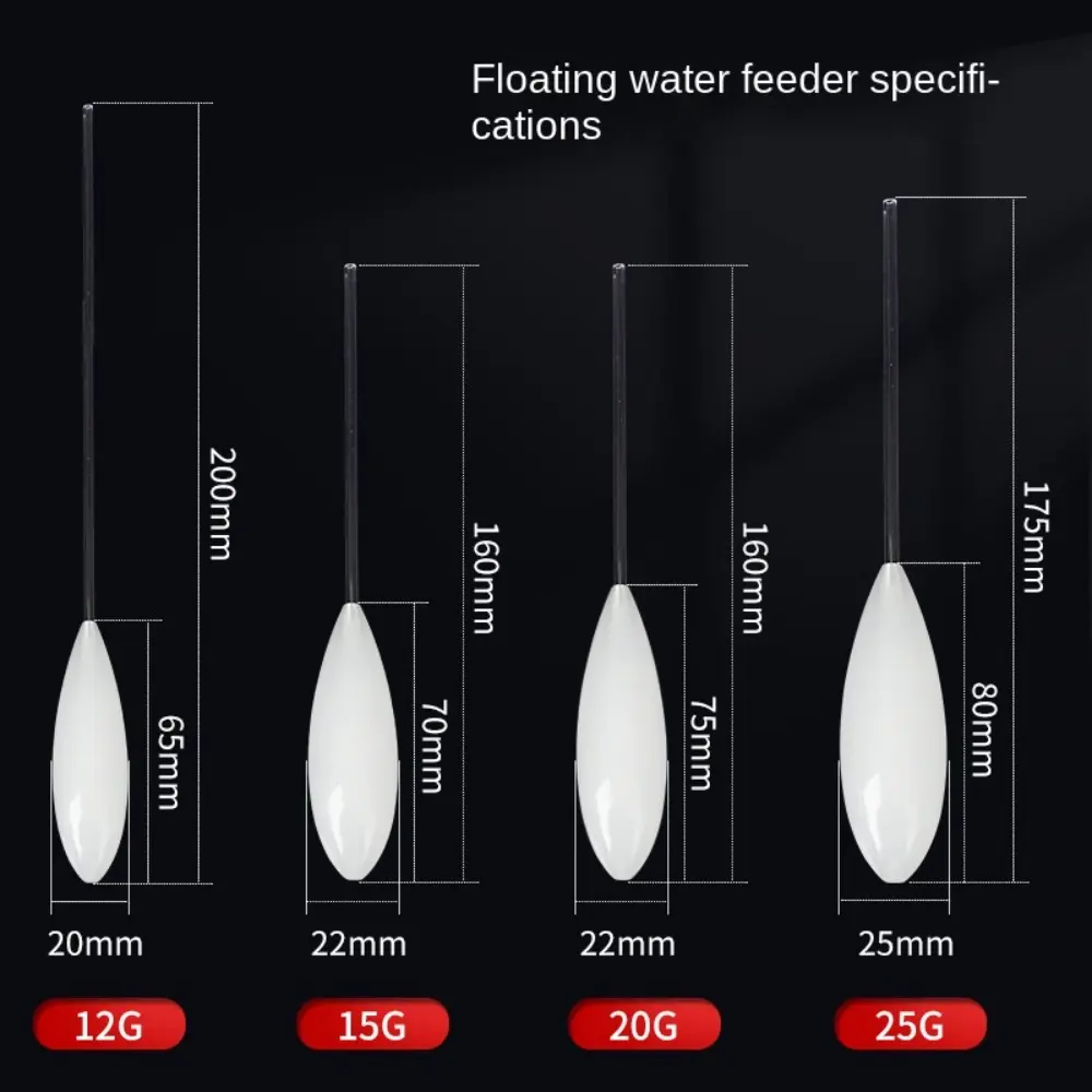 1PC Quality Floating Fly Fishing Shot Assistant Tackle 6g-50g Artificial Flies Lures Bombarda Inline Acrylic Long Cast Assistor