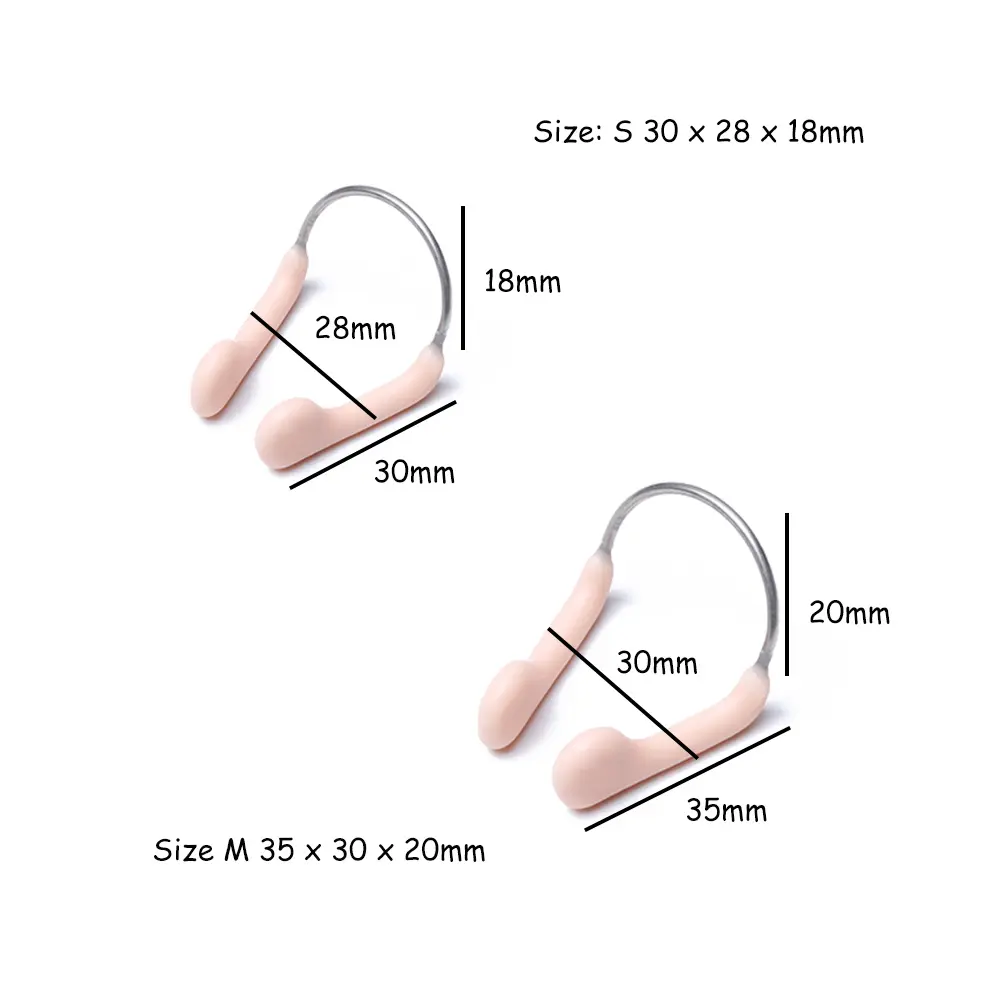 1PC Soft Silicone Swimming Nose Clip Durable No-skid Adjustable Stainless Steel Wire for Swimming Diving Sports Accessories