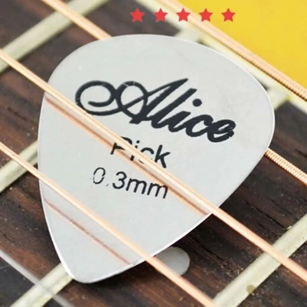 1/5Pcs Electric Guitar Bass Metal Guitar Pick Sparkling Guitar Pick Electric Guitarra Instrument Accesory Plectrum Ukulele Pick