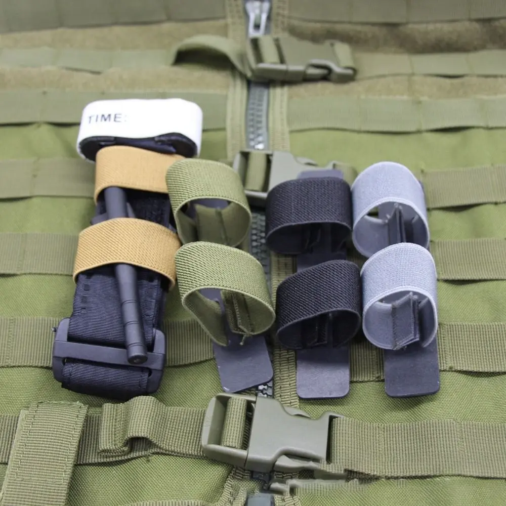 Tourniquet Holder Molle Tourniquets Strap Elastic Loop TQ Fastener Outdoor First Aid Kits Pouch for SOF-T/CAT Medical Accessory