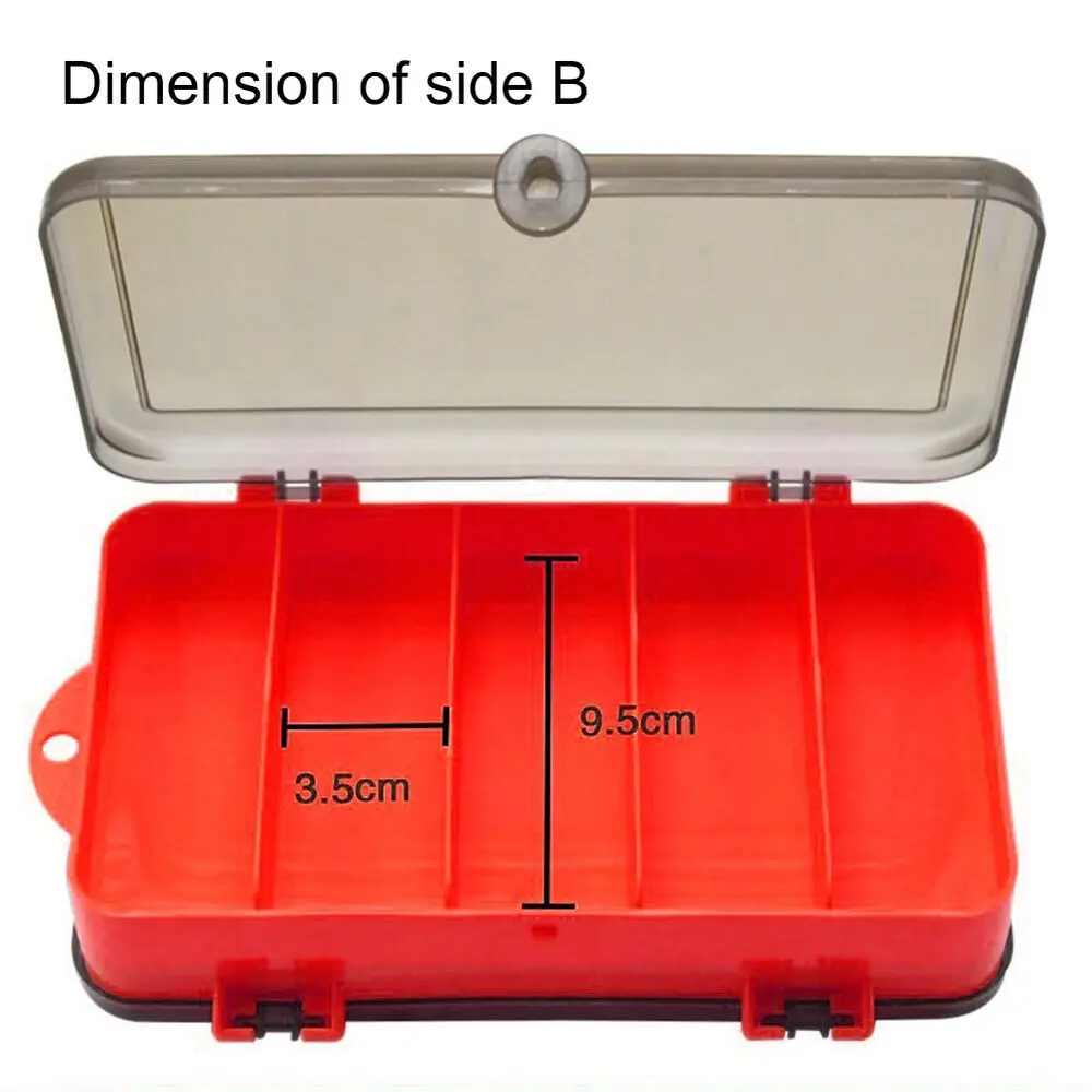 Divided Storage Bait Box Crank Jig Head Hook Large Capacity Box Convenient Storage Fishing Tool Accessories Storage Box Tackle