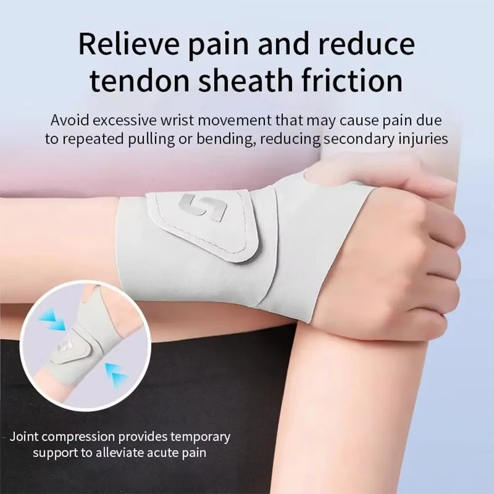Ultra Thin Adjustable Wrist Guard Wrist Sprain Tendonitis Sleeve Badminton Basketball Joint Brace Wristband with Fastener Tape