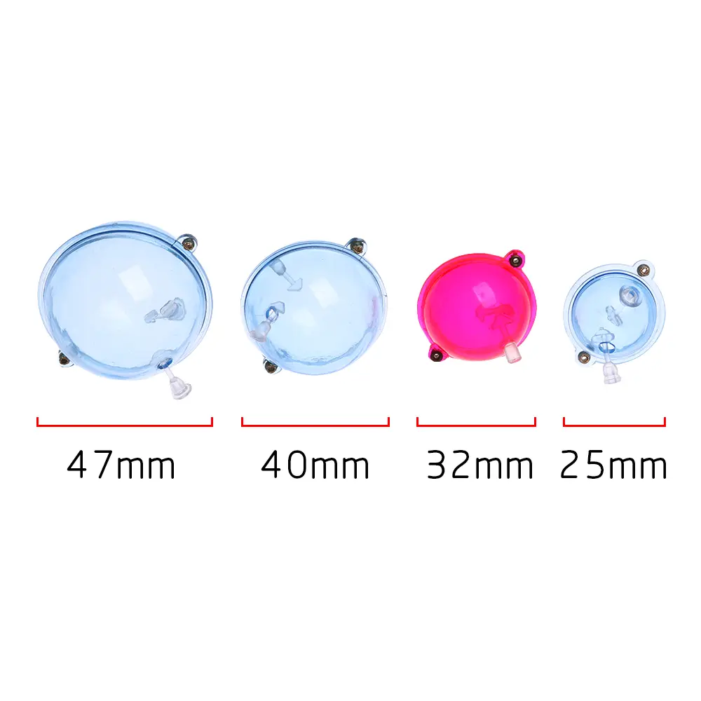 5 Pcs 4 Types Blue Red ABS Plastic Float Balls Water Ball Bubble Fishing Floats Tackle Sea Outdoor Fishing Tools 25/32/40/47mm