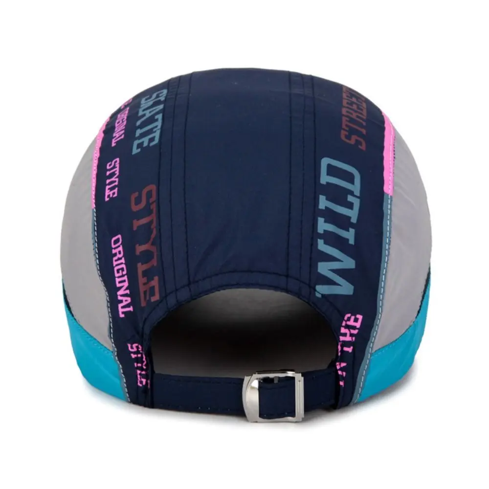 Panel Baseball Hat Letter Printed Hats Sunshade Hat Snapback Cap Quick Dry Hats Outdoor Cycling Sun Hats Sports Baseball Cap