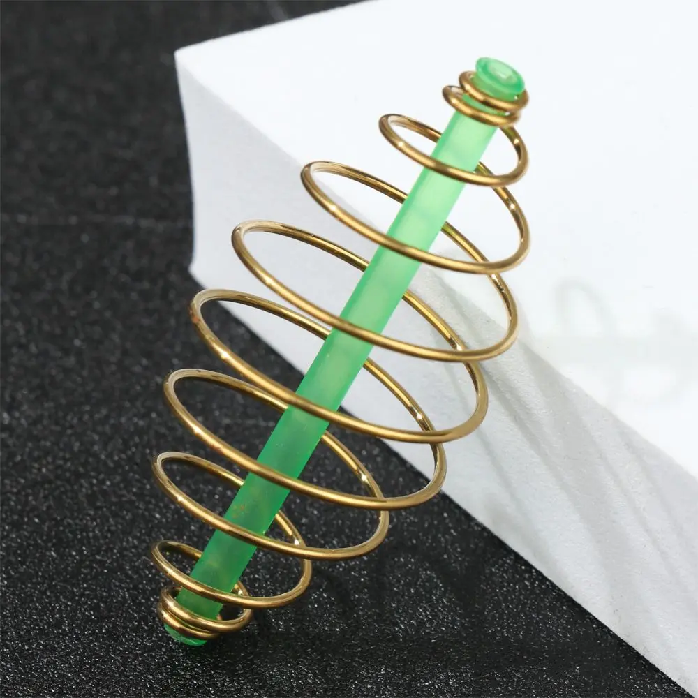 10Pcs 33/45/55mm Fishing Bait Cage Spring Lure Inline Hanging Tackle Stainless Steel Fishing Feeder Trap Basket Feeder Holder