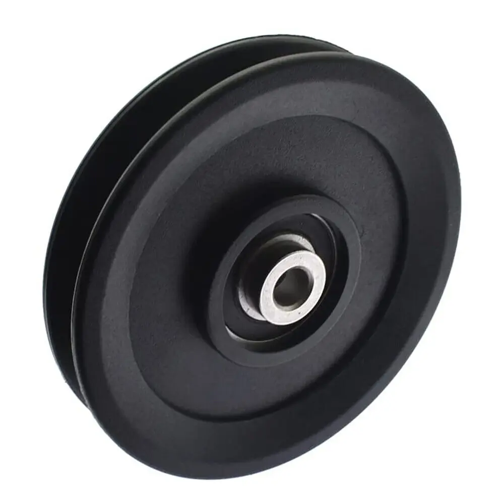 Fitness Equipment Parts Pulley Wheel Black Cable Machine Part Nylon Pulley Light Weight Good Wear Resistance Nylon Bearing