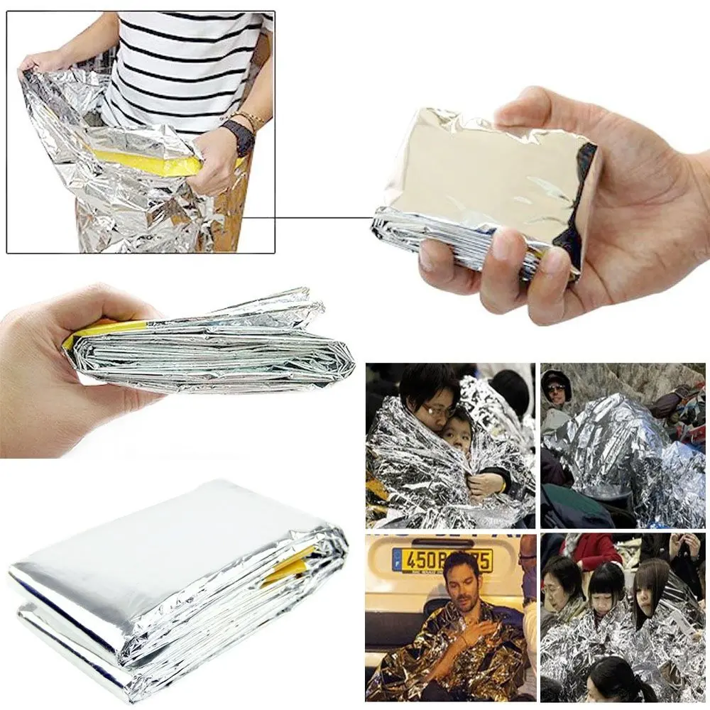 Outdoor Portable Emergency Survival Sleeping Bag Thermal Keep Warm Waterproof Blanket Camping Hiking Sun Protection