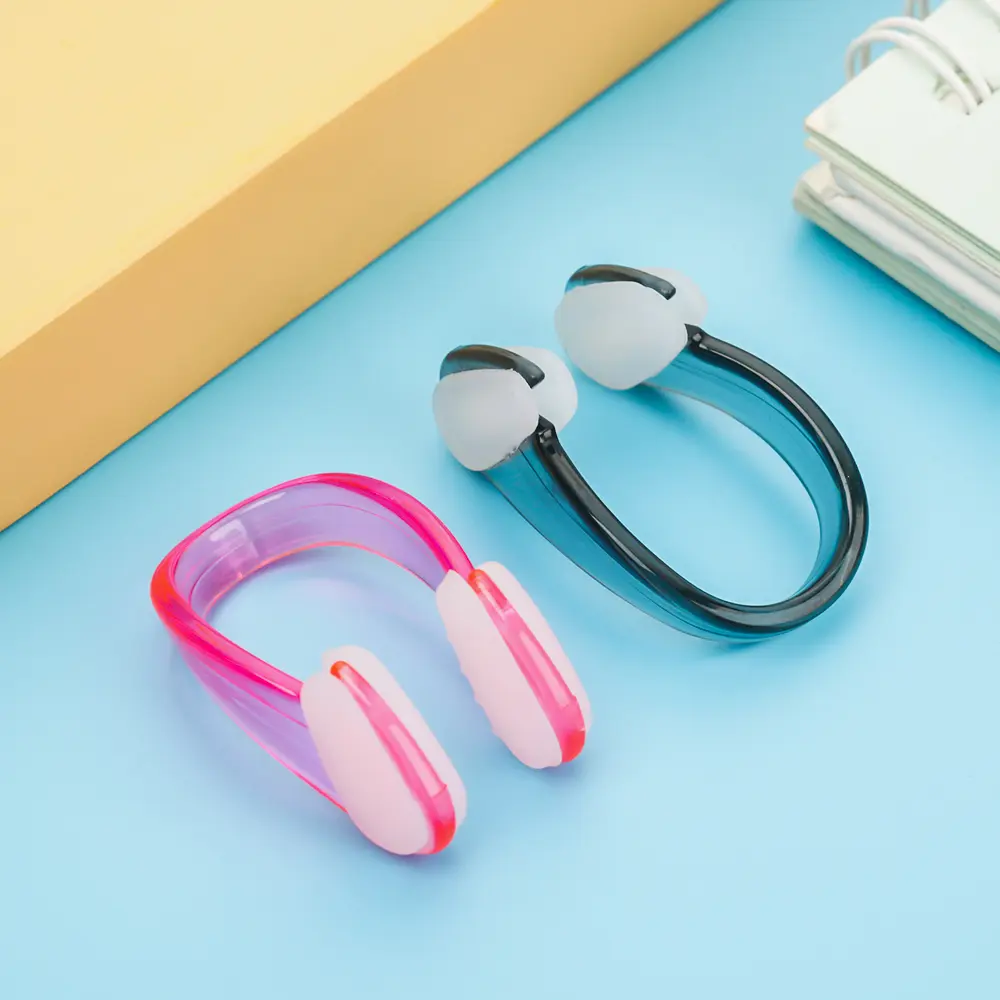 4Pcs/Set Candy Color Soft Silicone Nose Clip Small Size Nose Clip Swimming for Adult Children Water Sports Pool Accessories