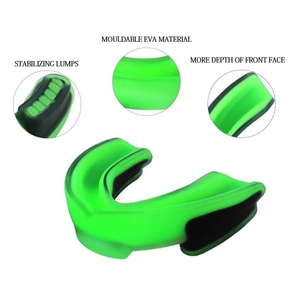 EVA Teeth Protection for Adults and Children Mouth Guard Dental Protector for Boxing Sportswear Accessories Football Tooth Brace