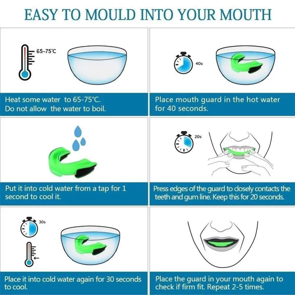 EVA Teeth Protection for Adults and Children Mouth Guard Dental Protector for Boxing Sportswear Accessories Football Tooth Brace