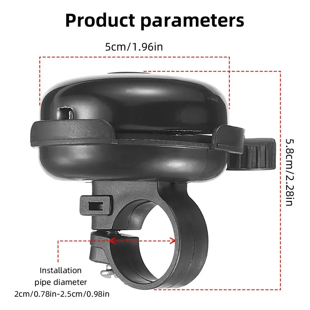 Bicycle Durable Aluminum Alloy Bell Bike Alarm Bell Black Red Blue Silver Lightweight Loud Horn Loud Speaker Cycling Accessories